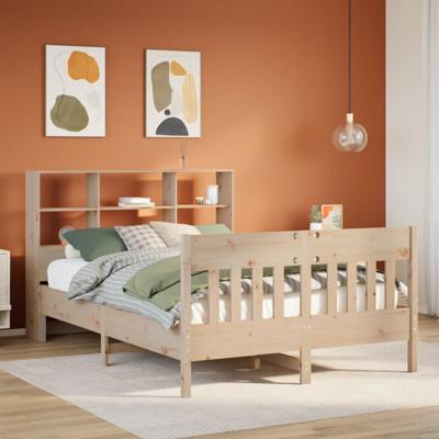 Bedframe zonder matras massief grenenhout 140x200 cm