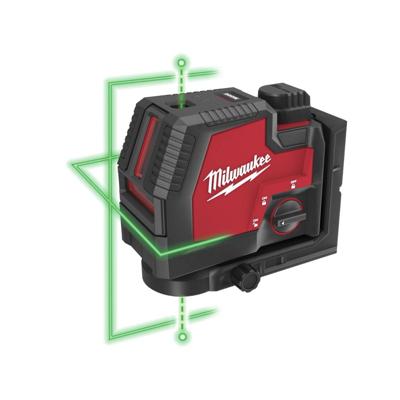 Milwaukee L4 CLLP-301C Punt- en kruislijnlaser groen REDLITHIUM™ 3.0Ah USB batterij in koffer - 4933478099 Milwaukee L4 CLLP-301C Punt- en kruislijnlaser groen REDLITHIUM™ 3.0Ah USB batterij in koffer - 4933478099