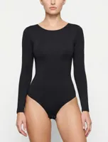 Fine Woman Body dames - Bodystocking - lange mouw - Ronde hals - thumbnail