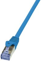 LogiLink CQ3066S RJ45 Netwerkkabel, patchkabel CAT 6A S/FTP 3.00 m Blauw Vlambestendig, Snagless 1 stuk(s) - thumbnail