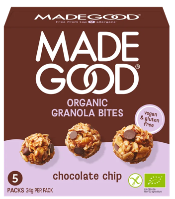 Made Good Organic Granola Bites Chocolate Chip Made Good Organic Granola Bites Chocolate Chip