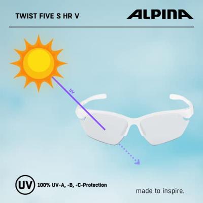 Olympic Sportswear Alpina sports sportbril twist five s hr v wit