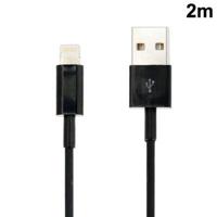 Edition USB Sync Data / laad kabel voor iPhone 6 / 6S & 6 Plus / 6S Plus iPhone 5 & 5S & 5C iPad Air Kabel lengte: 2 meter (zwart) - thumbnail