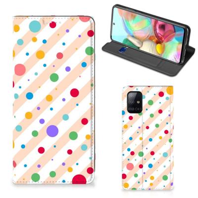 Samsung Galaxy A71 | Hoesje met Magneet | Dots Samsung Galaxy A71 | Hoesje met Magneet | Dots