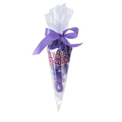 Free and Easy haarelastiekjes ijsje paars