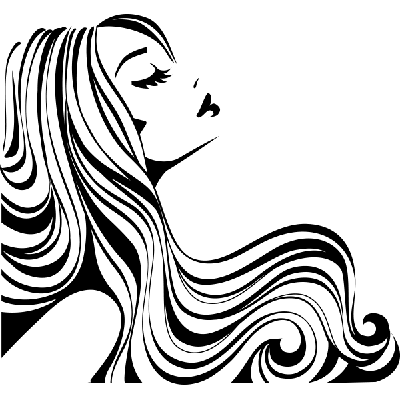 Popart girl - Muursticker