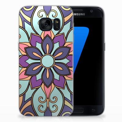 Samsung Galaxy S7 | TPU Case | Purple Flower Samsung Galaxy S7 | TPU Case | Purple Flower