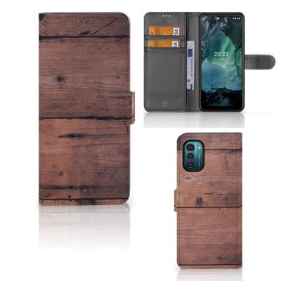 Nokia G11 | G21 | Book Style Case | Old Wood