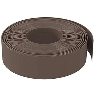 VidaXL Tuinrand 10 m 15 cm polyetheen bruin