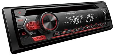 Pioneer DEH-150MP Black car media receiver - Pioneer DEH-150MP, Black, 4.0 channels, 50 W, CD,CD-R,CD-RW, MOSFET, MP3,WAV,WMA