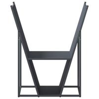 Brandhoutrek 69,5x35x81 cm koudgewalst staal antracietkleurig - thumbnail