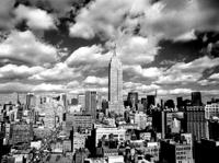 Kunstdruk Henri Silberman - Sky over Manhatten 80x60cm - thumbnail