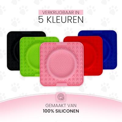 Eat Slow Live Longer Lick Mat Wave Pink