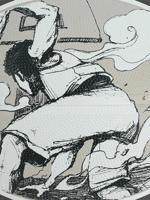 Basketbal Spalding Sketch Dribble Zwart Natuurlijk rubber (Maat 7) - thumbnail