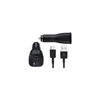 EP-LN920CBEGWW Samsung Adaptive Fast Charging Dual USB Car Charger USB-C Black Bulk - thumbnail