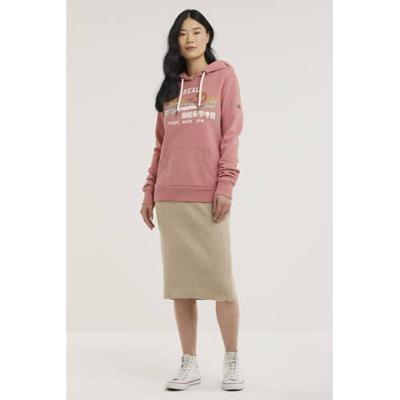 Superdry hoodie met printopdruk dusty rose Superdry hoodie met printopdruk dusty rose
