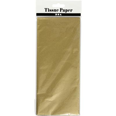 Creativ Company Tissuepapier, vel 50x70 cm, 17 gr, goud, 6 vel/ 1 doos