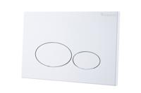 Wiesbaden X32 Metal drukplaat voor inbouwreservoir glans wit - thumbnail