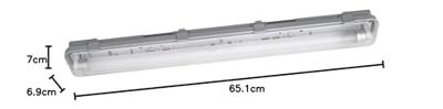 LEDVANCE SUBMARINE (EU) Kuiplamp voor vochtige ruimte LED T8 8 W Koudwit Grijs - thumbnail
