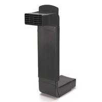 Ubbink vloerventilatie - 50 x 105mm - zwart - thumbnail