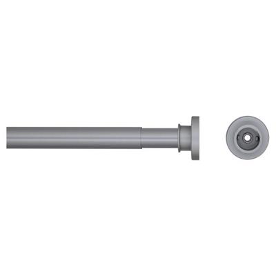 Douchegordijnstang Seallux diameter 28 mm verstelbaar van 80 cm tot 130 cm mat aluminium