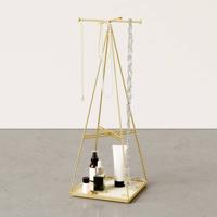 Umbra Prisma sieradenhouder 14x14x36cm staal goud mat 299485-221 - thumbnail