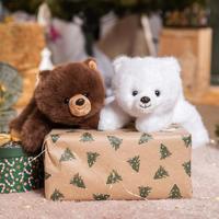 Zachte knuffelbeer Floppy Choopy Brown - GIPSY TOYS - 22 cm - Bruin - thumbnail