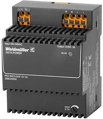 Weidmüller 2580240000 Schakelnetvoeding 12 V/DC 5 A 60 W Inhoud 1 stuk(s)