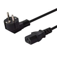 SAVIO CL-146 Schuko IEC C13, 3 M Zwart - thumbnail