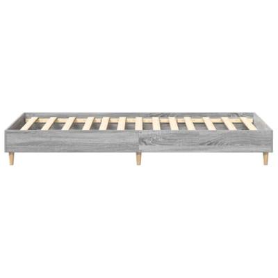 Bedframe zonder matras 100x200 cm spaanplaat grijs sonoma