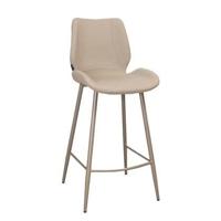 Bronx71 Scandinavische barkruk Jena taupe gerecyclede stof 69 cm - thumbnail