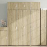 Hoge kast 70x42,5x185 cm bewerkt hout sonoma eikenkleurig - thumbnail
