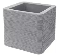 Bloempot Geribbeld Vierkant Nampook 39 X 39 X 26.5CM - Nampook - thumbnail