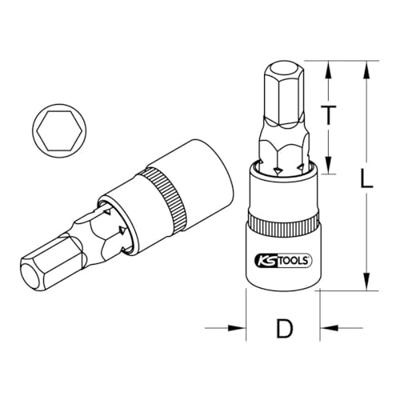 KS Tools 9183962 9183962 Verwisselbare kop 5/32