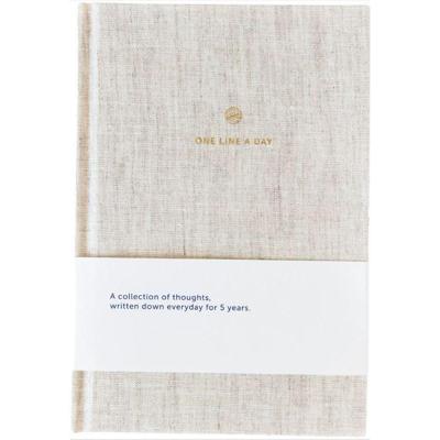 Dagboek A-Journal One Line A Day Linen lijn