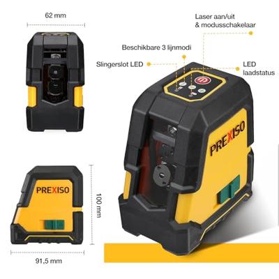Prexiso PLC30GLIT Kruislijnlaser