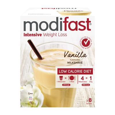 Intensive milkshake vanille 8 stuks Intensive milkshake vanille 8 stuks