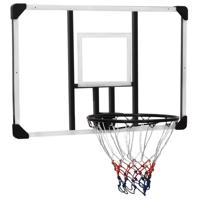 VidaXL Basketbalbord 106x69x3 cm polycarbonaat transparant - thumbnail
