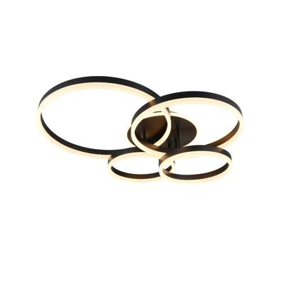 Trio PlafondlampDrake zwart modern - 632210432
