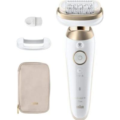 Epilator - BRAUN - Silk Epil 9-011 3D - Flexibele kop - Wet & Dry-technologie - 40 MicroGrip-pincetten