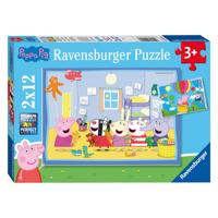 Ravensburger puzzel Peppa's avontuur 2x12 stukjes - thumbnail
