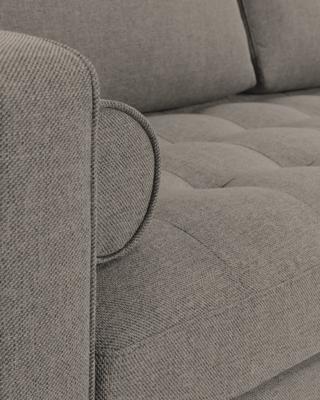 2-zitsbank Debra lichtgrijs 182 cm