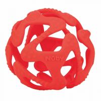 Nuby Bijtbal Junior 15,9 Cm Siliconen Rood - thumbnail