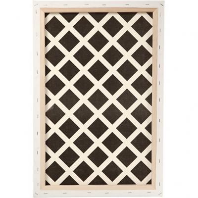 Creativ Company Canvas, d: 1,7 cm, afm 40x60 cm, 360 gr, wit, 1 stuk