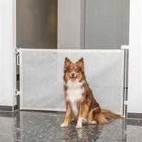 Trixie afsluithek uitrolhek wit - thumbnail