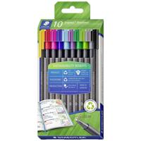 Staedtler Triplus fineliner eco, doosje van 10 stuks, assorti - thumbnail