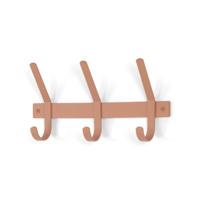 Kapstok Gilbert Terracotta 3-haaks - thumbnail