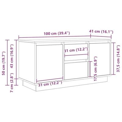 Tv-meubel met LED-verlichting 100x41x50 cm bruin eikenkleur Tv-meubel met LED-verlichting 100x41x50 cm bruin eikenkleur
