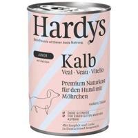Hardys Junior kalf met wortel natvoer hond 12 x 400 g - thumbnail