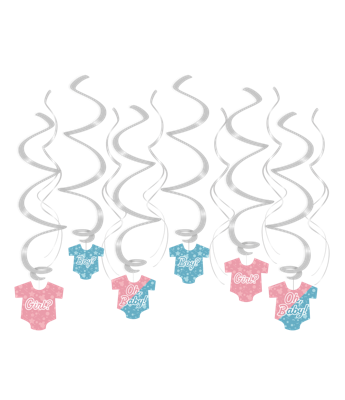 Swirl decoratie gender reveal Swirl decoratie gender reveal